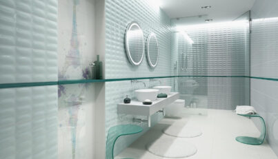 PARISEN stylish bathroom in white and mint