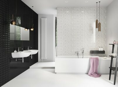 PRET-A-PORTER modern bathroom in white and black