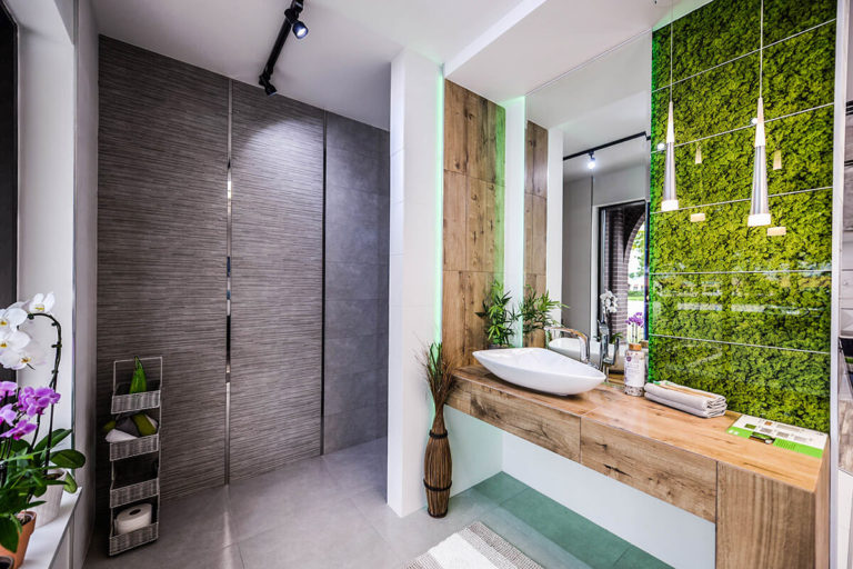 Paradise Living Showroom - Fresh Moss collection