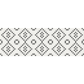 Pret-à-Porter Black & White Mosaic decorative wall tile