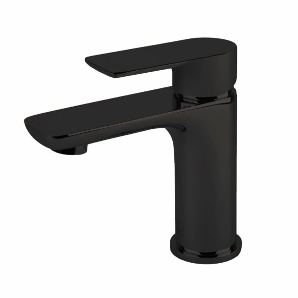 Single Handle Contemporary Bathroom Faucet in Brushed Finish