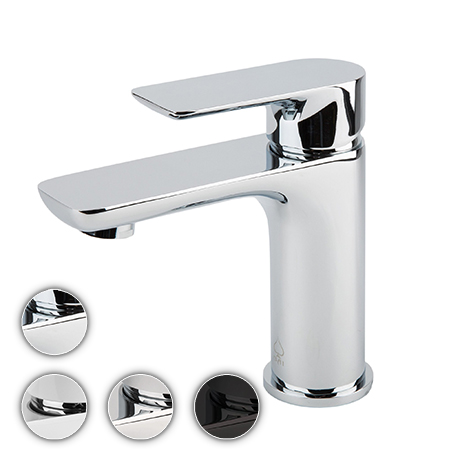 Single Handle Contemporary Bathroom Faucet in Brushed Finish