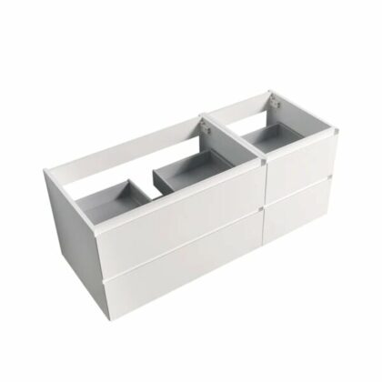 Wall Hung Vanity 52in, two double drawers