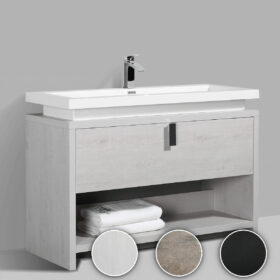 Floor Standing 47-inch Bathroom Vanity Cabinet, 3 colours