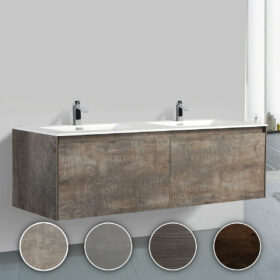 Wall Hung 59-inch Bathroom Vanity, 4 colours
