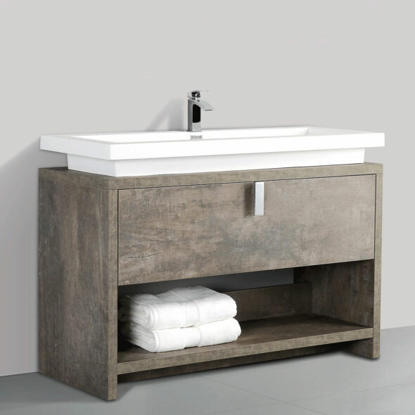 Rustic Stone 0754, Floor Standing 47-inch Bathroom Vanity Cabinet