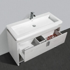 Light Grey Floor Standing 47-inch Bathroom Vanity Cabinet