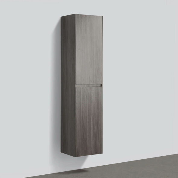 Graphite Wood Wall Hung 16in Side Cabinet