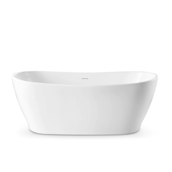 Acrylic Freestanding Soaking Bathtub Oval shape, 59-inches or 67-inches
