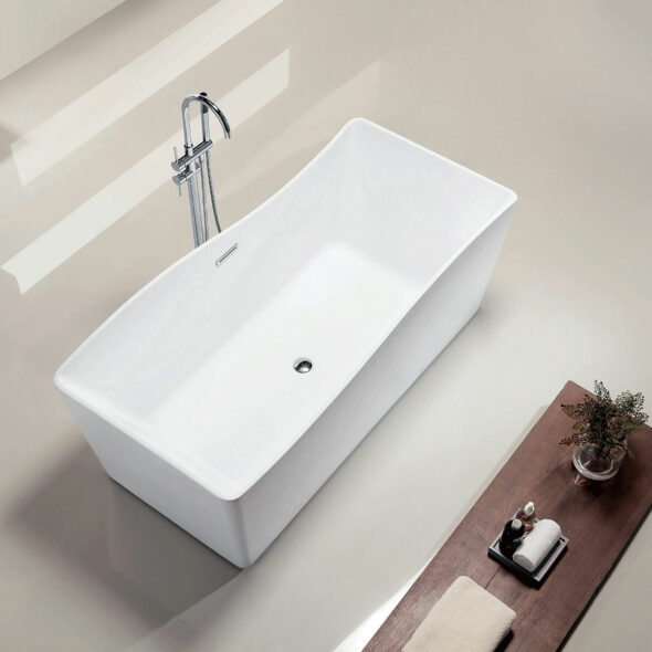 Acrylic Freestanding Bathtub 59-inch or 67-inch