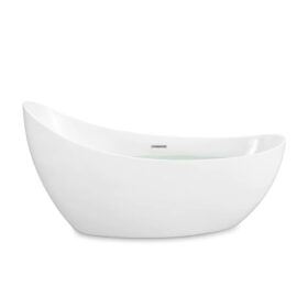 Acrylic Freestanding Soaking Bathtub 74-inches