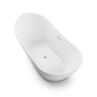Freestanding Bathtub 67-inches, Acrylic, gloss white