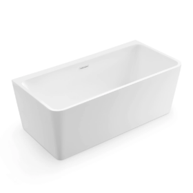 Acrylic Freestanding Wall Touch Bathtub - 63"