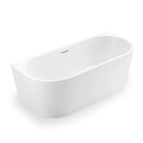 67" Acrylic Freestanding Wall Touch Bathtub