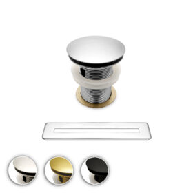 Pop-up Drain with Overflow Trim for Freestanding Bathtubs - colors