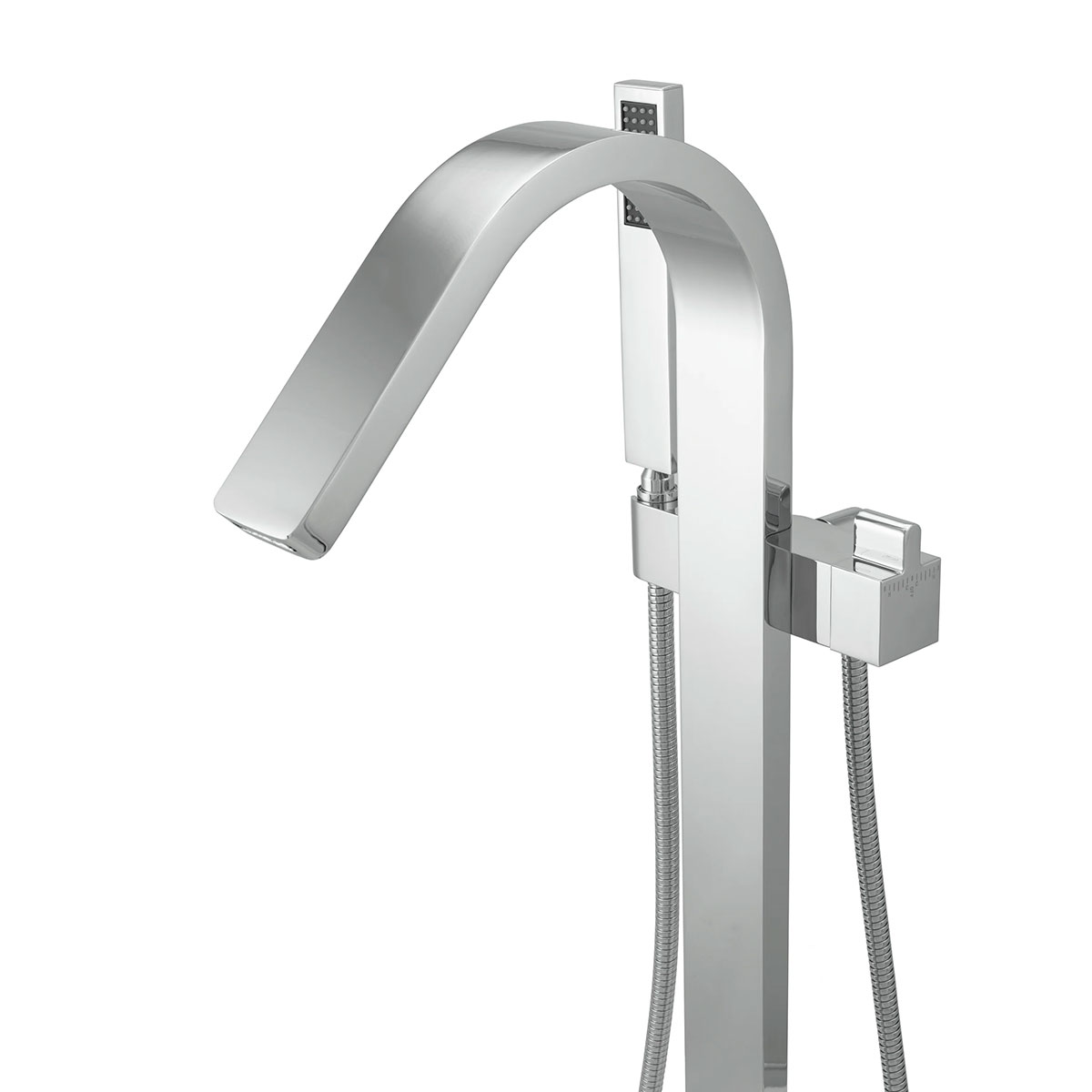 Freestanding Bathtub Faucet in Polished Chrome Finish