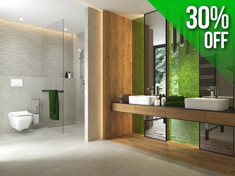 Fresh Moss tiles 30 percent off