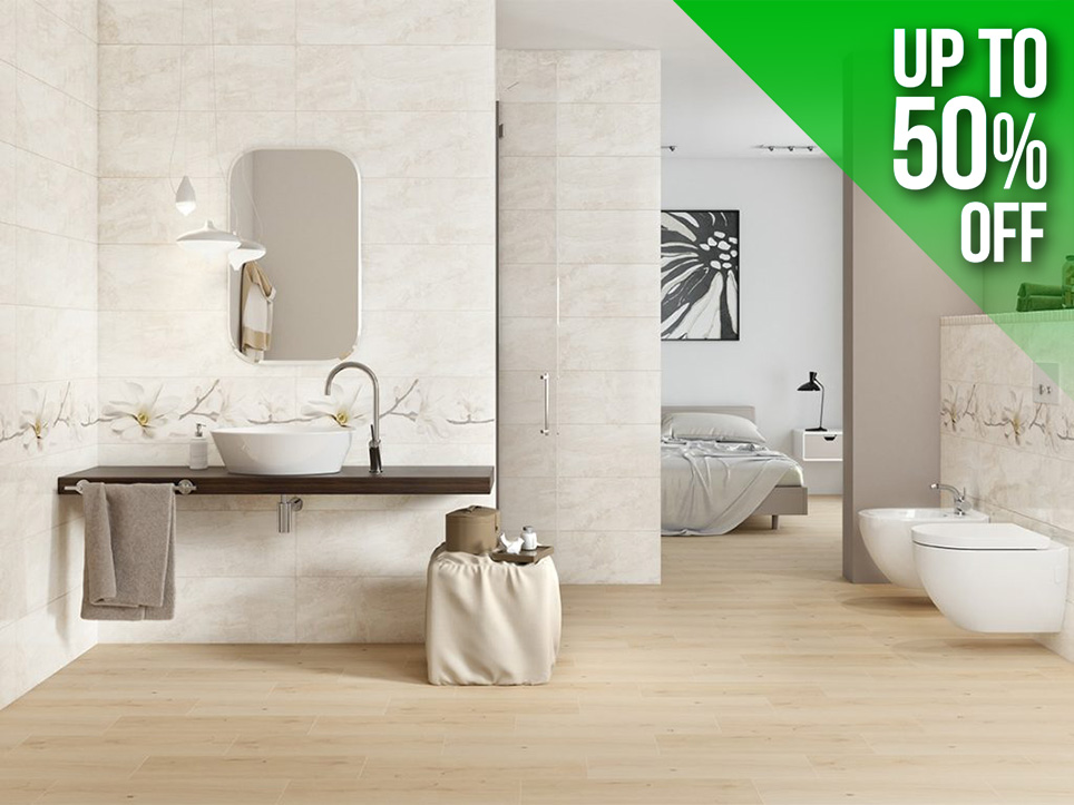 Stone flowers tiles up to 50 off